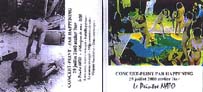 "Concert-Peint par Happening", 29 juillet 2000, atelier 7 ter, Laur@nne, Isabelle, 